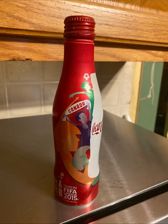 Coca Cola Other - Coca-Cola Red Aluminum FIFA Canada 2015 Graphic Bottle collectable